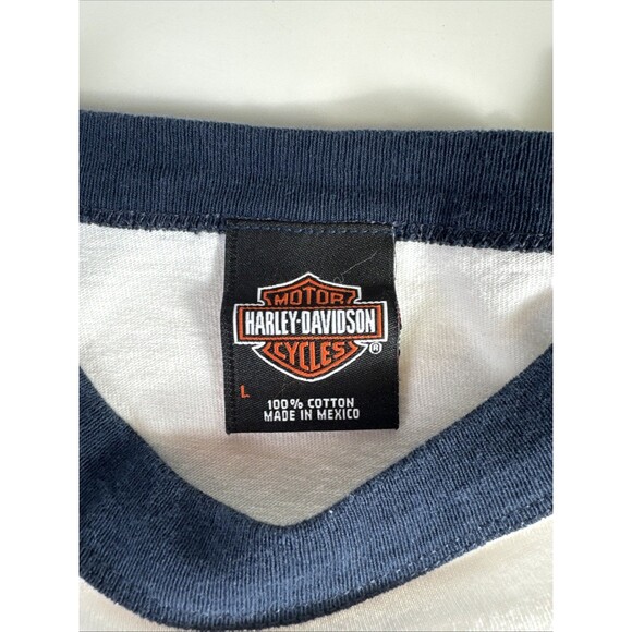 2010 Harley Davidson Freedom of Choice 3/4 Sleeve T Shirt Size L - Picture 3 of 9